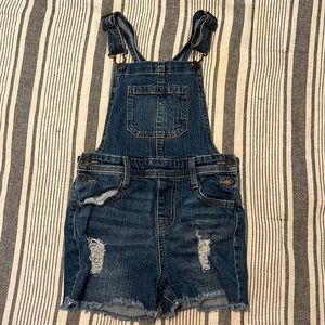 Cat & Jack girls short overalls size 6/6x